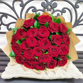 Букет 25 красных роз №  190125