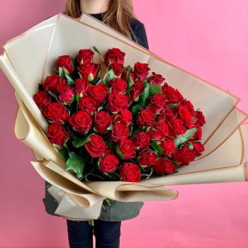 Букет Российская роза 70 см. 51 шт.